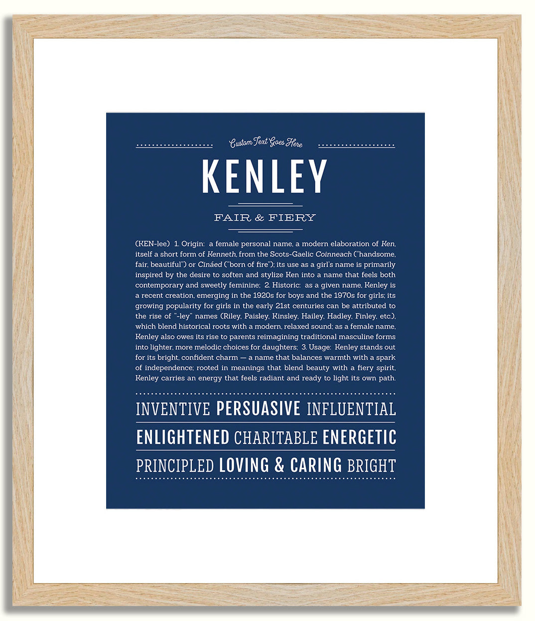 Kenley | Name Art Print