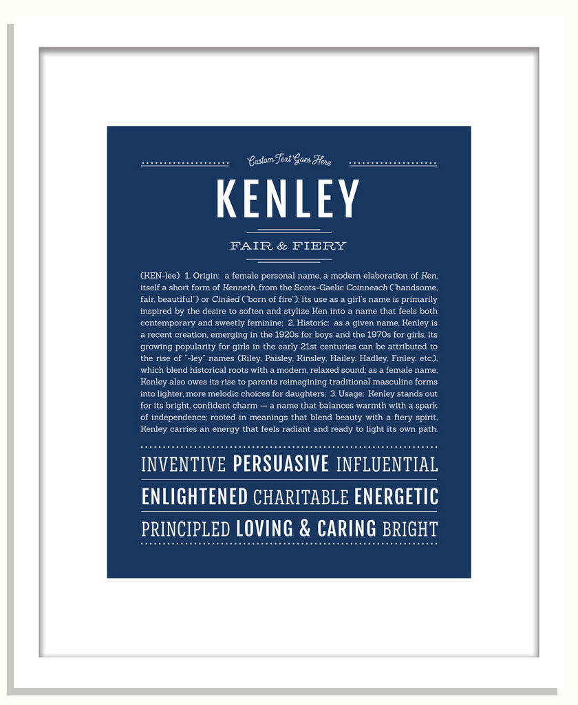 Kenley | Name Art Print