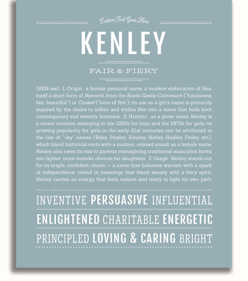 Frame Options | Powder Blue | White Frame, Matted