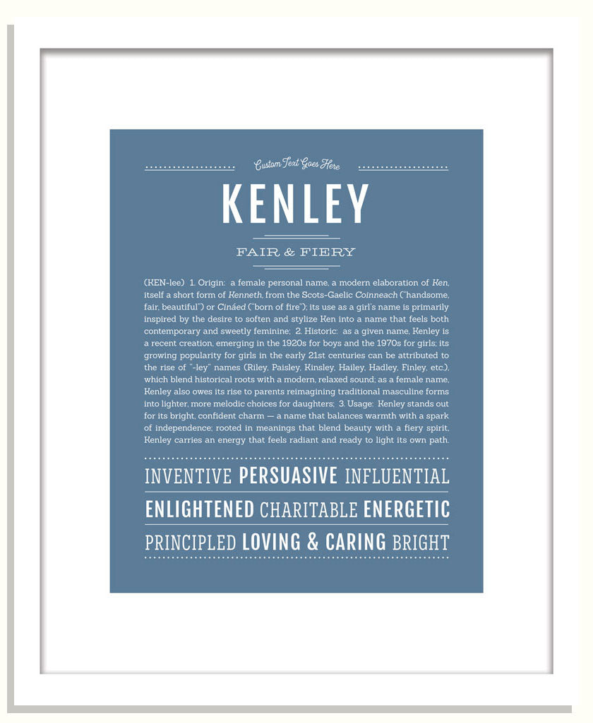 Kenley | Name Art Print