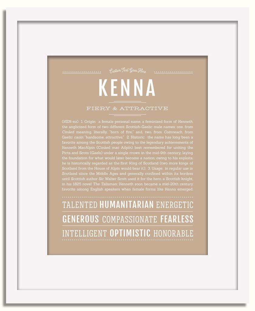 Frame Options | Tan | White Frame, Matted