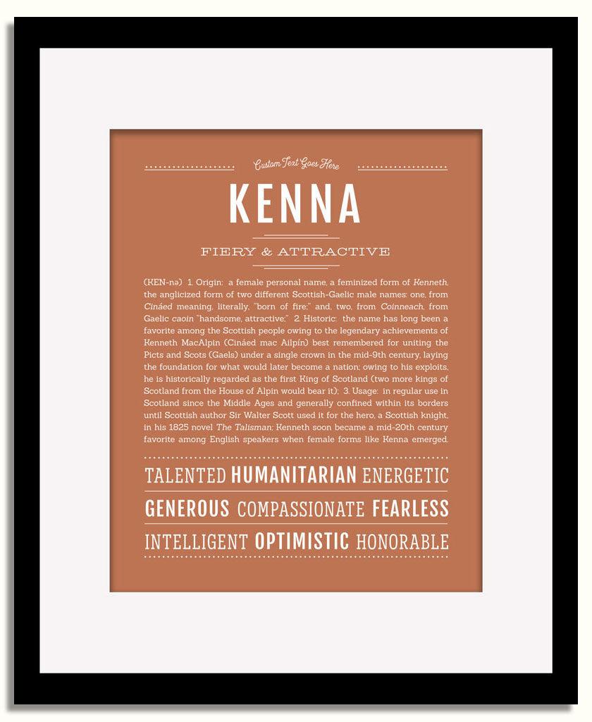 Frame Options | Terra Cotta | Black Frame, Matted