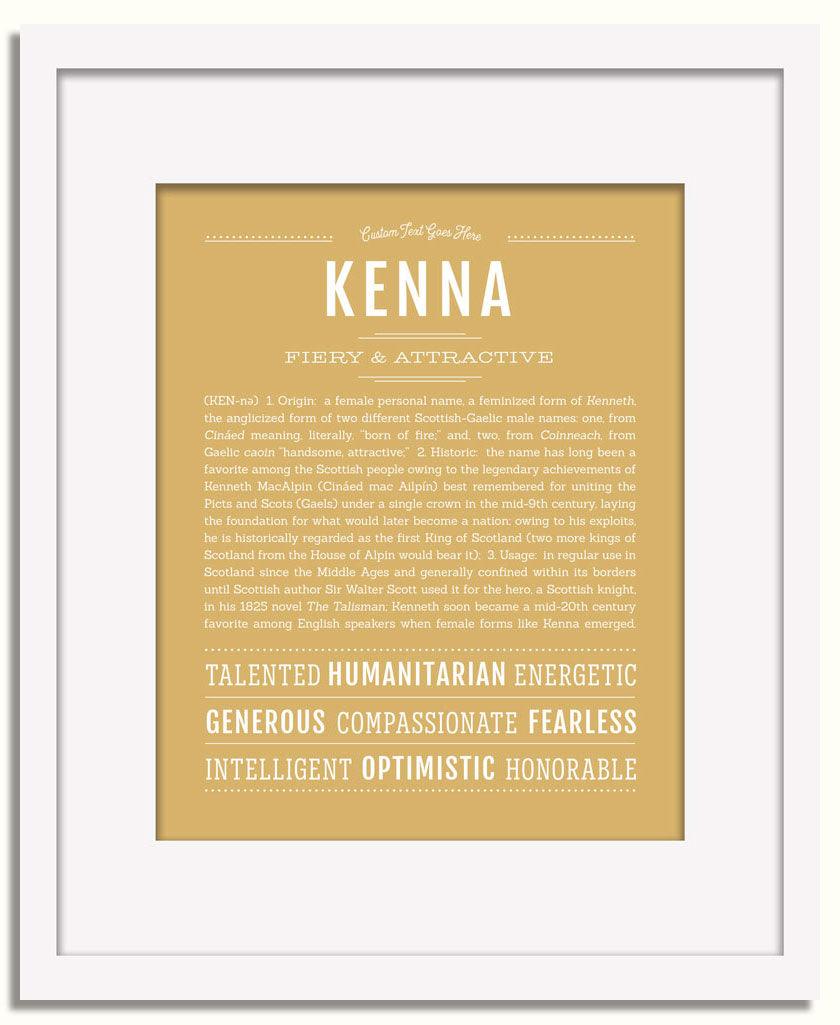 Frame Options | Matte Gold | White Frame, Matted