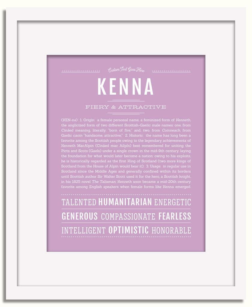 Frame Options | Lilac | White Frame, Matted