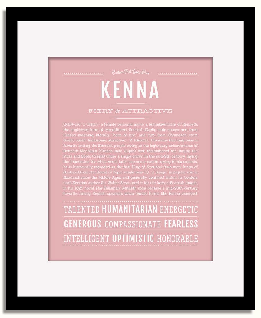 Frame Options | Dusty Rose | Black Frame, Matted