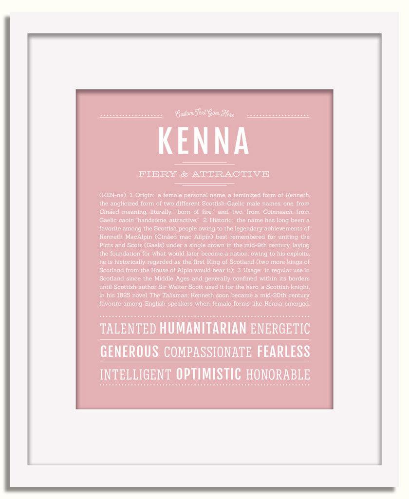 Frame Options | Dusty Rose | White Frame, Matted