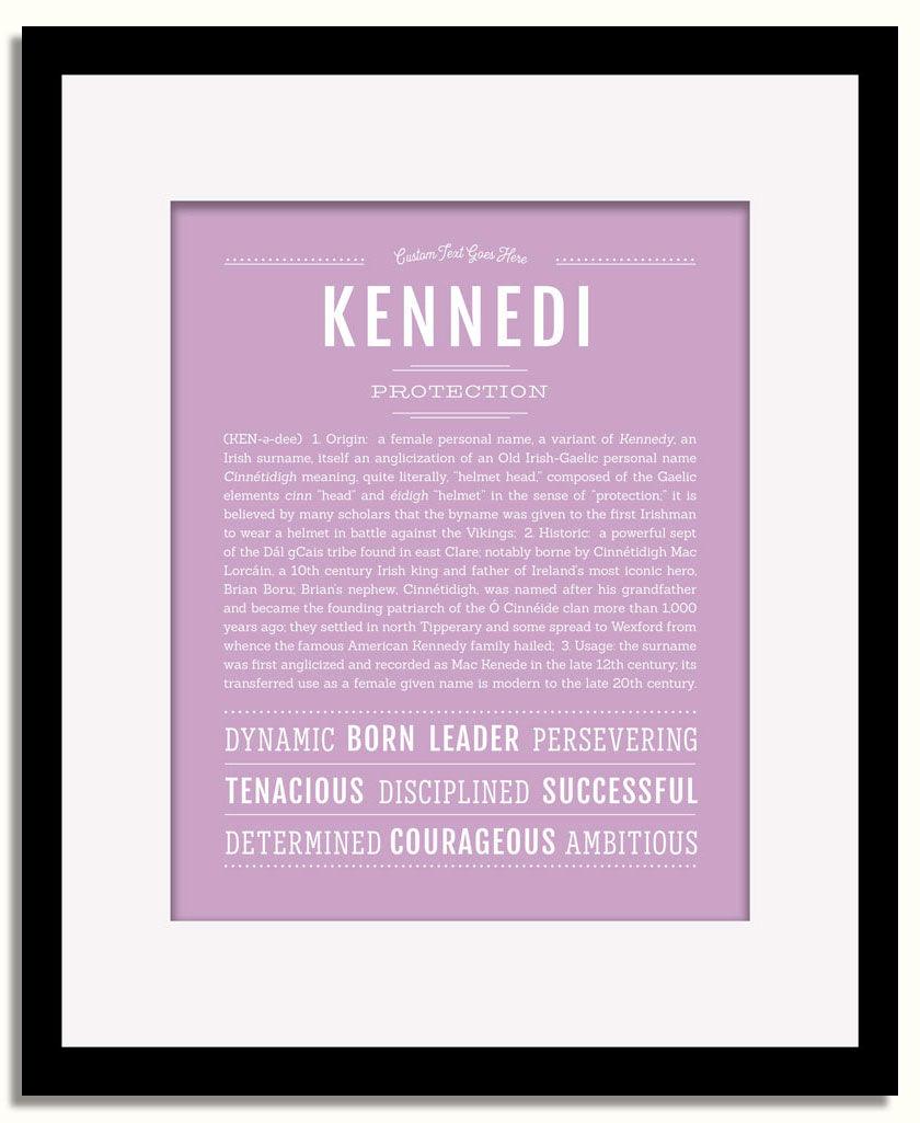 Frame Options | Lilac | Black Frame, Matted