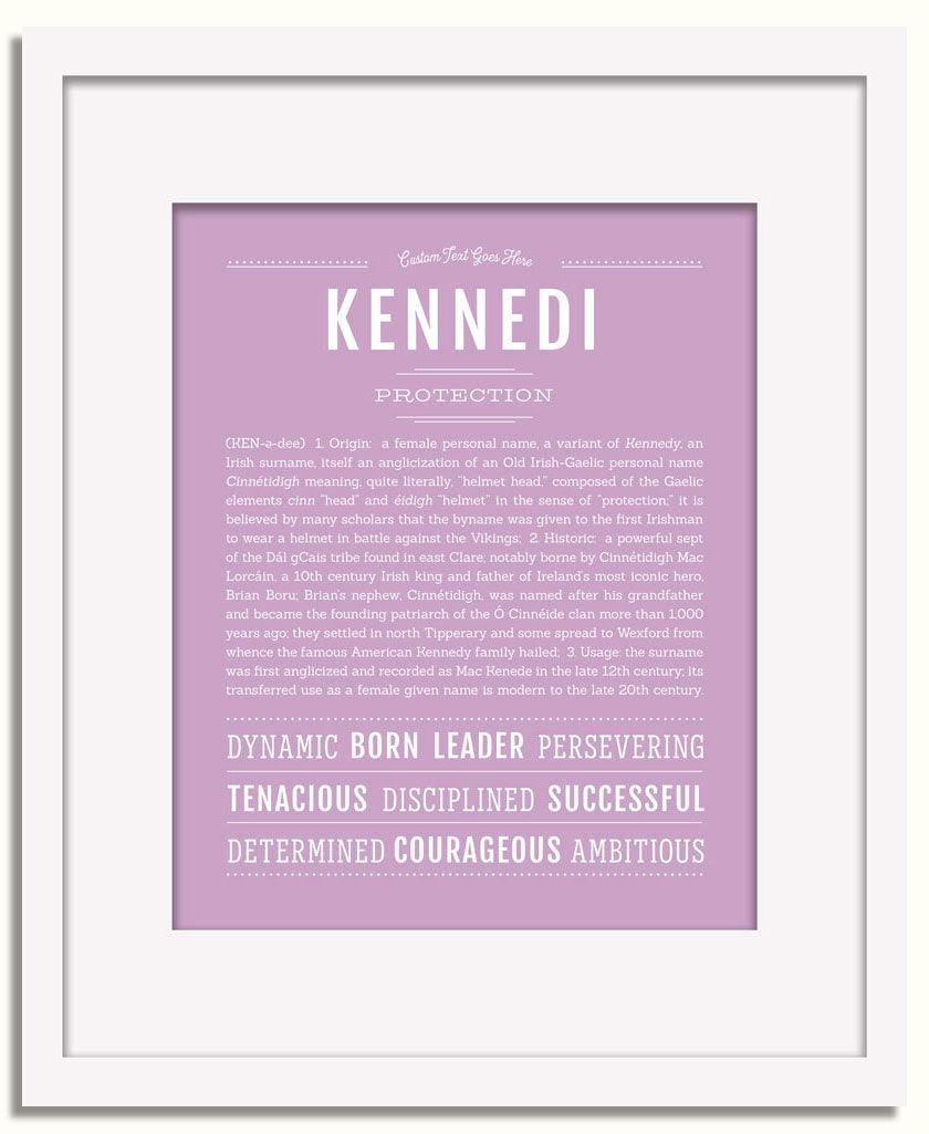 Frame Options | Lilac | White Frame, Matted