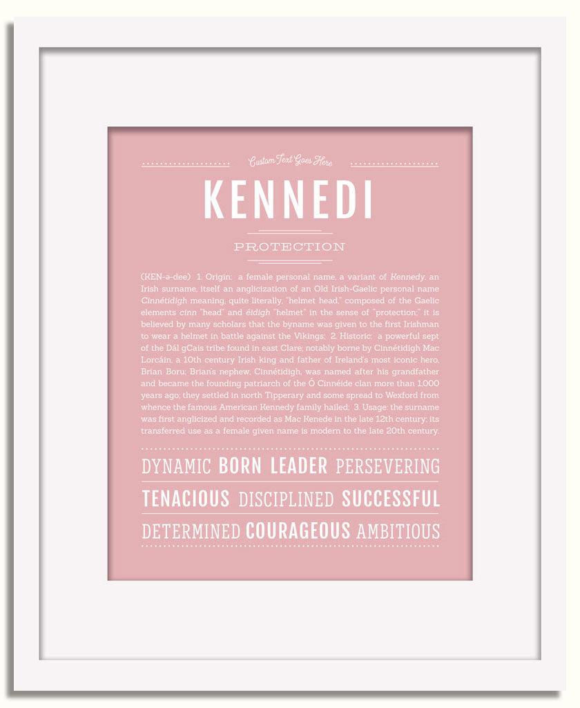 Frame Options | Dusty Rose | White Frame, Matted