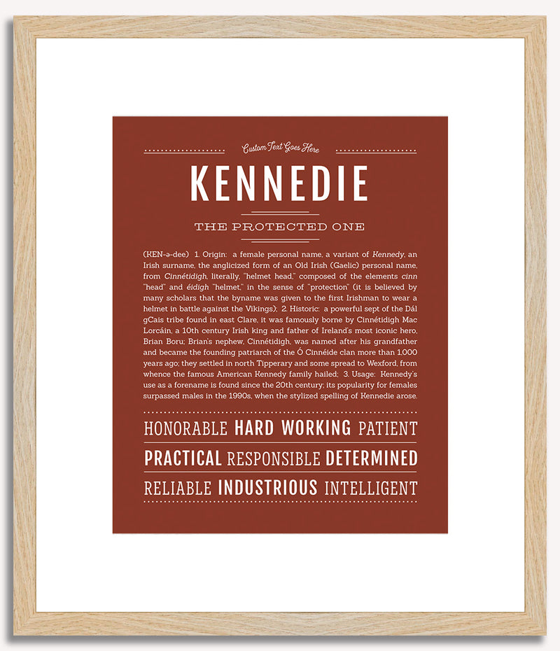 Kennedie | Name Art Print