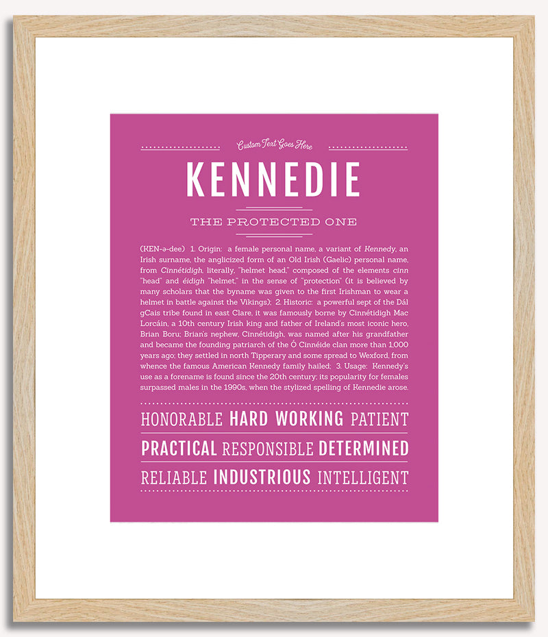 Kennedie | Name Art Print