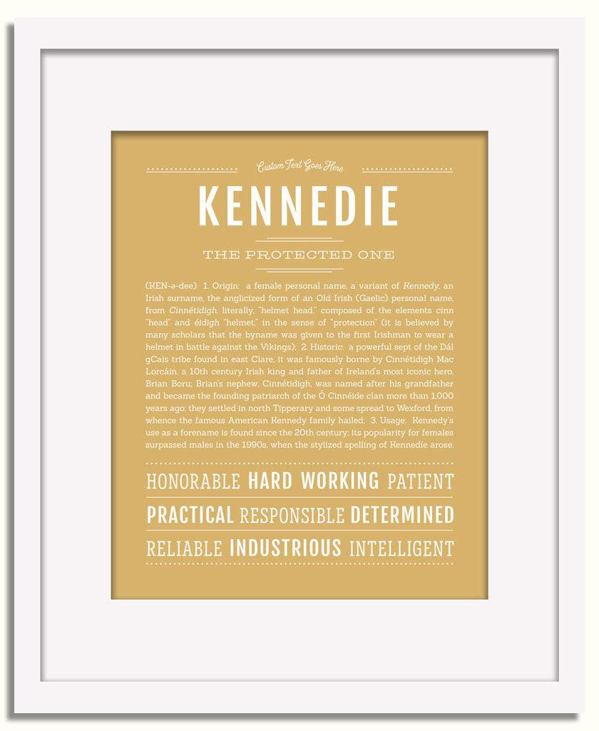 Frame Options | Matte Gold | White Frame, Matted