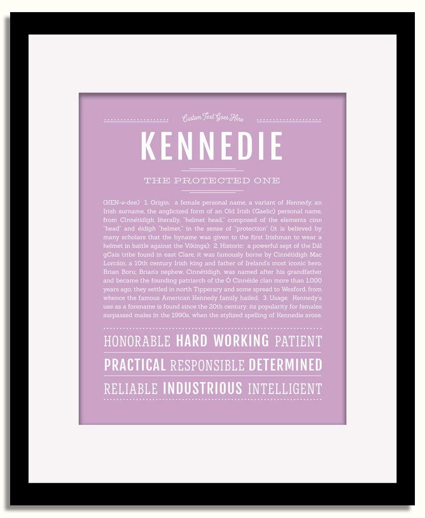 Frame Options | Lilac | Black Frame, Matted