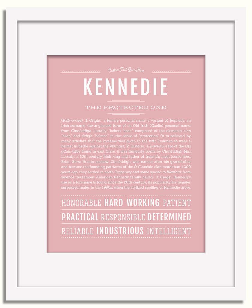 Frame Options | Dusty Rose | White Frame, Matted