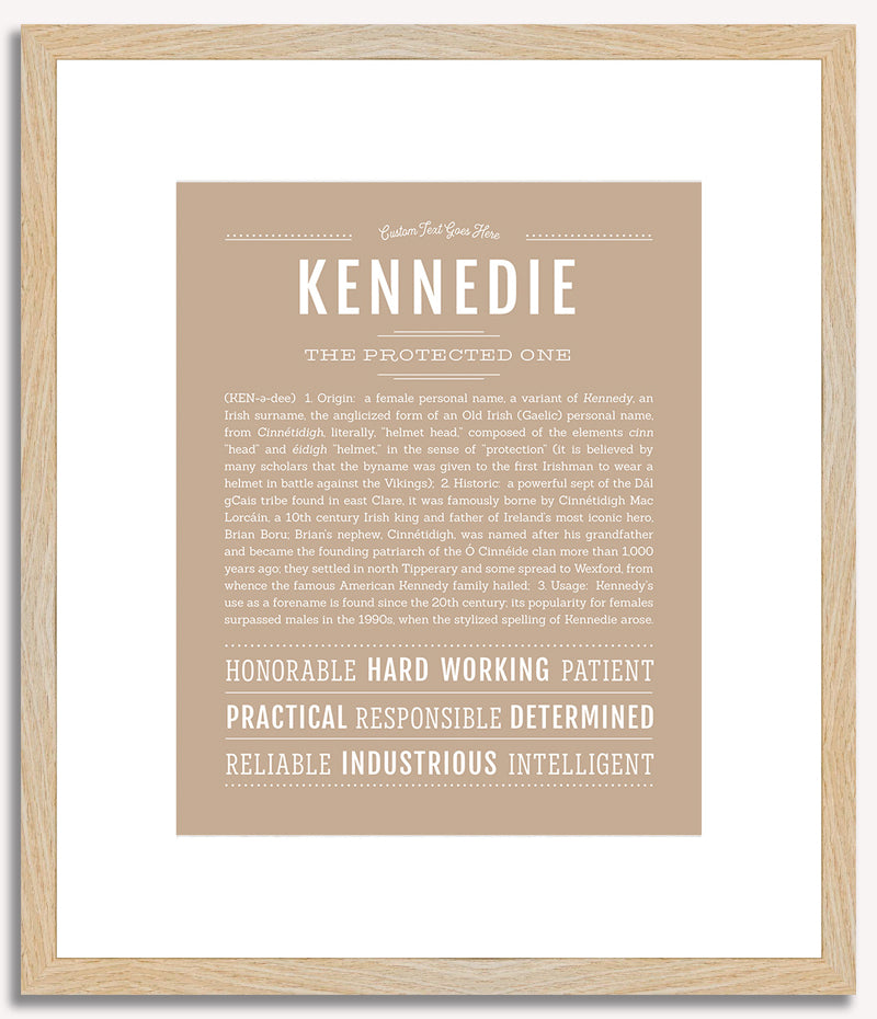 Kennedie | Name Art Print