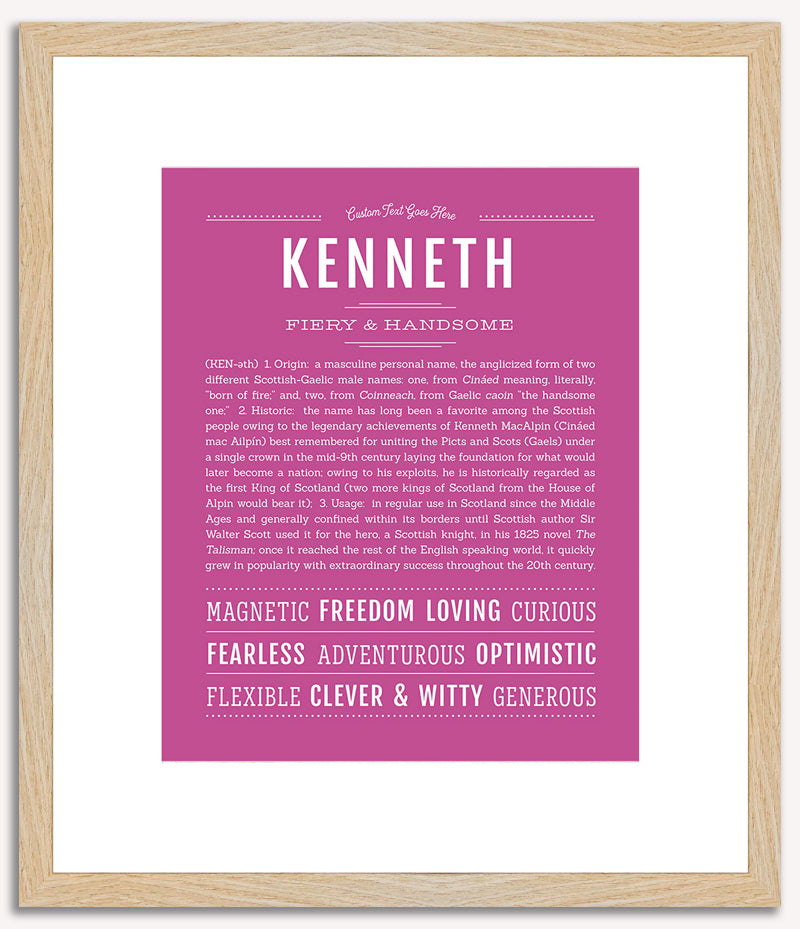 Kenneth | Name Art Print