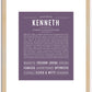 Kenneth | Name Art Print