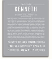 Kenneth Kenneth | Name Art Print – Name Stories
