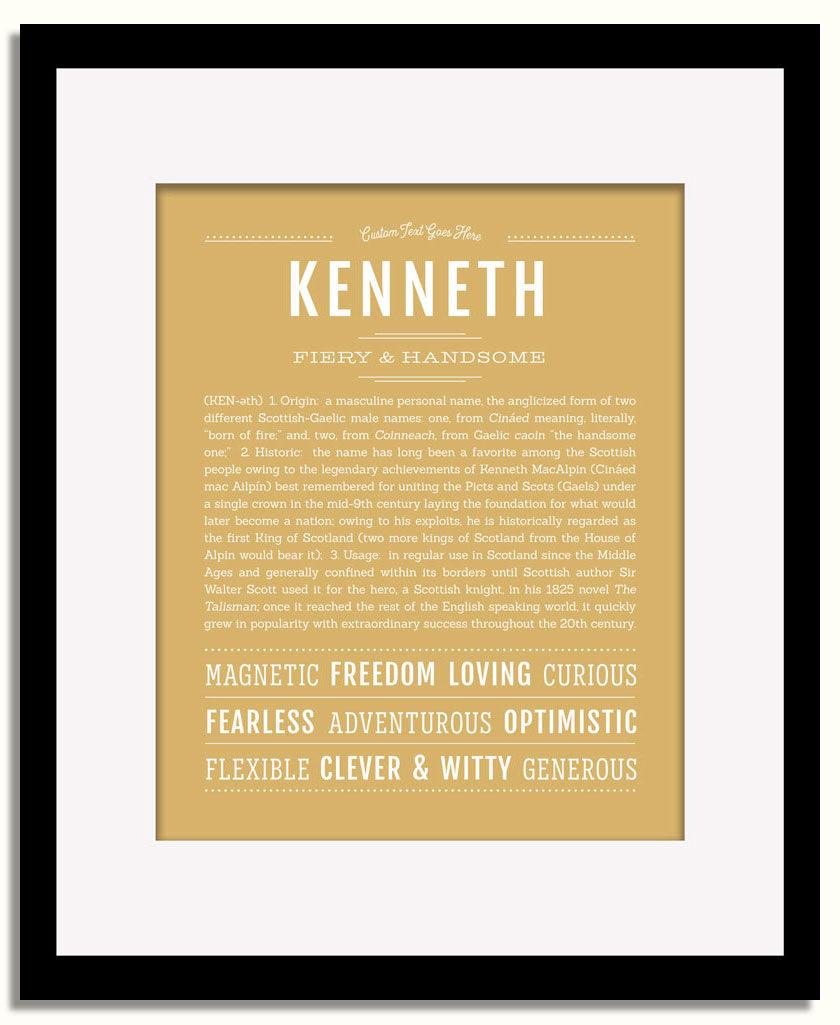 Frame Options | Matte Gold | Black Frame, Matted