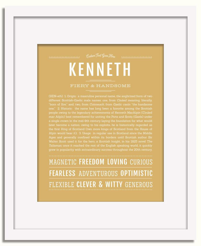 Frame Options | Matte Gold | White Frame, Matted