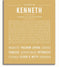 Kenneth Kenneth Personalized Name Meaning Art Prints – Name Stories