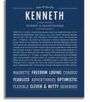 Kenneth Kenneth | Name Art Print – Name Stories