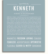 Kenneth Kenneth | Name Art Print – Name Stories