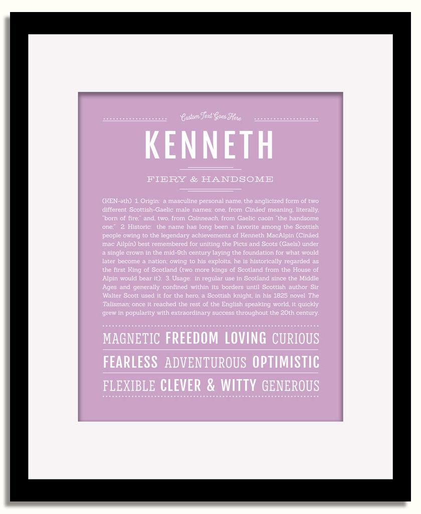 Frame Options | Lilac | Black Frame, Matted