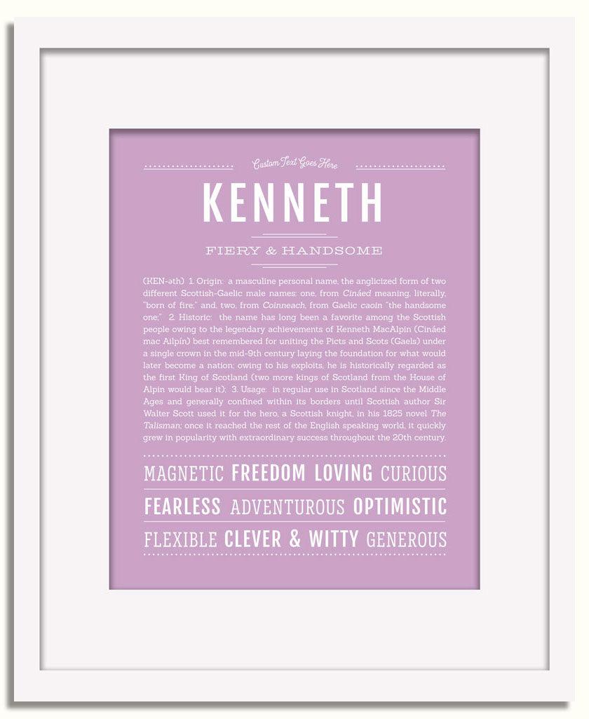 Frame Options | Lilac | White Frame, Matted