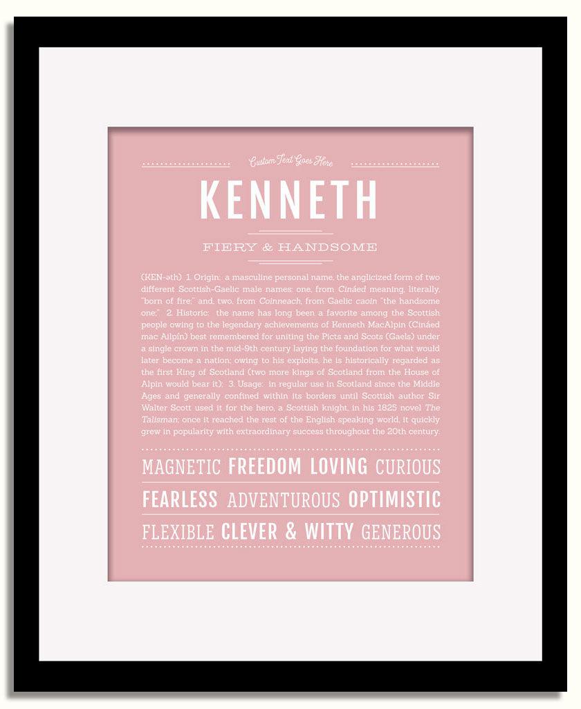 Frame Options | Dusty Rose | Black Frame, Matted