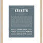 Kenneth | Name Art Print