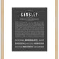 Kensley | Name Art Print