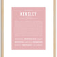 Kensley | Name Art Print