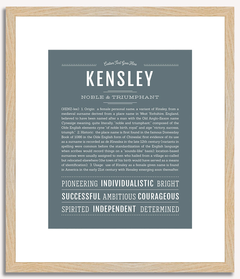 Kensley | Name Art Print