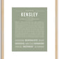 Kensley | Name Art Print