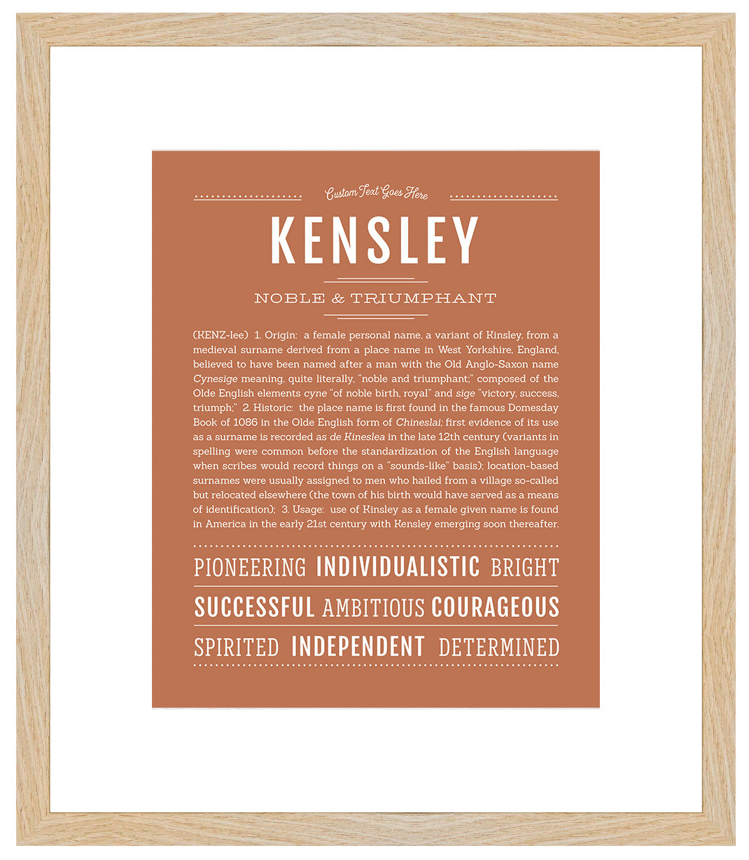 Kensley | Name Art Print