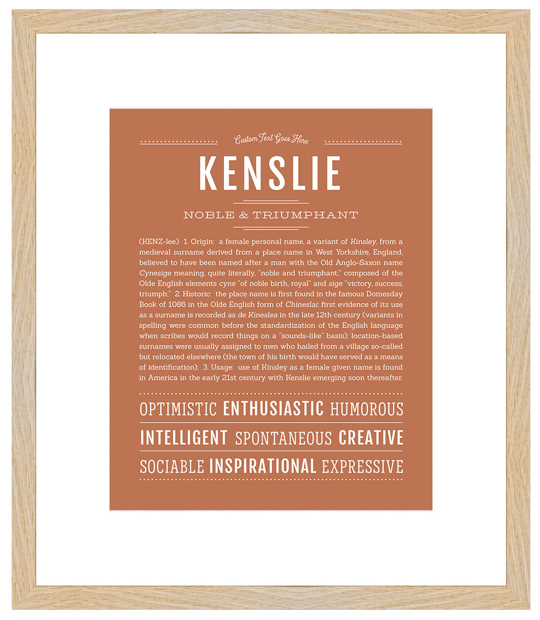 Kenslie | Name Art Print