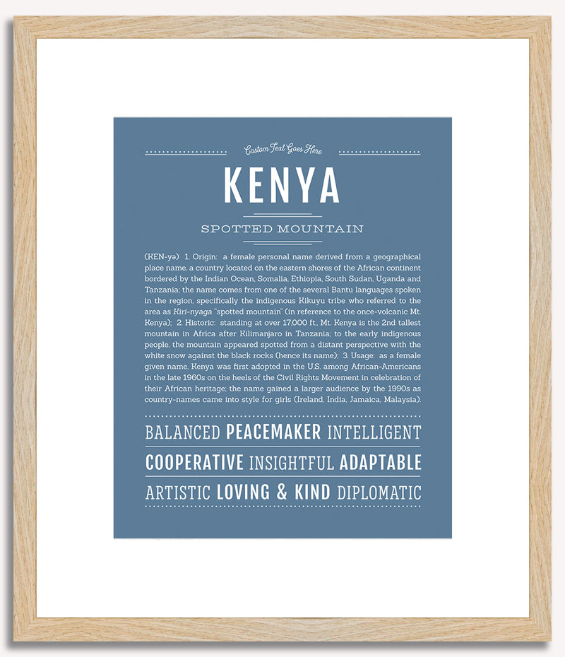 Kenya | Name Art Print