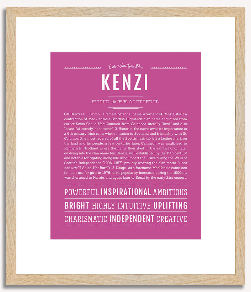 Kenzi | Name Art Print