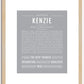 Kenzie | Name Art Print