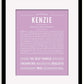 Frame Options | Lilac | Black Frame, Matted