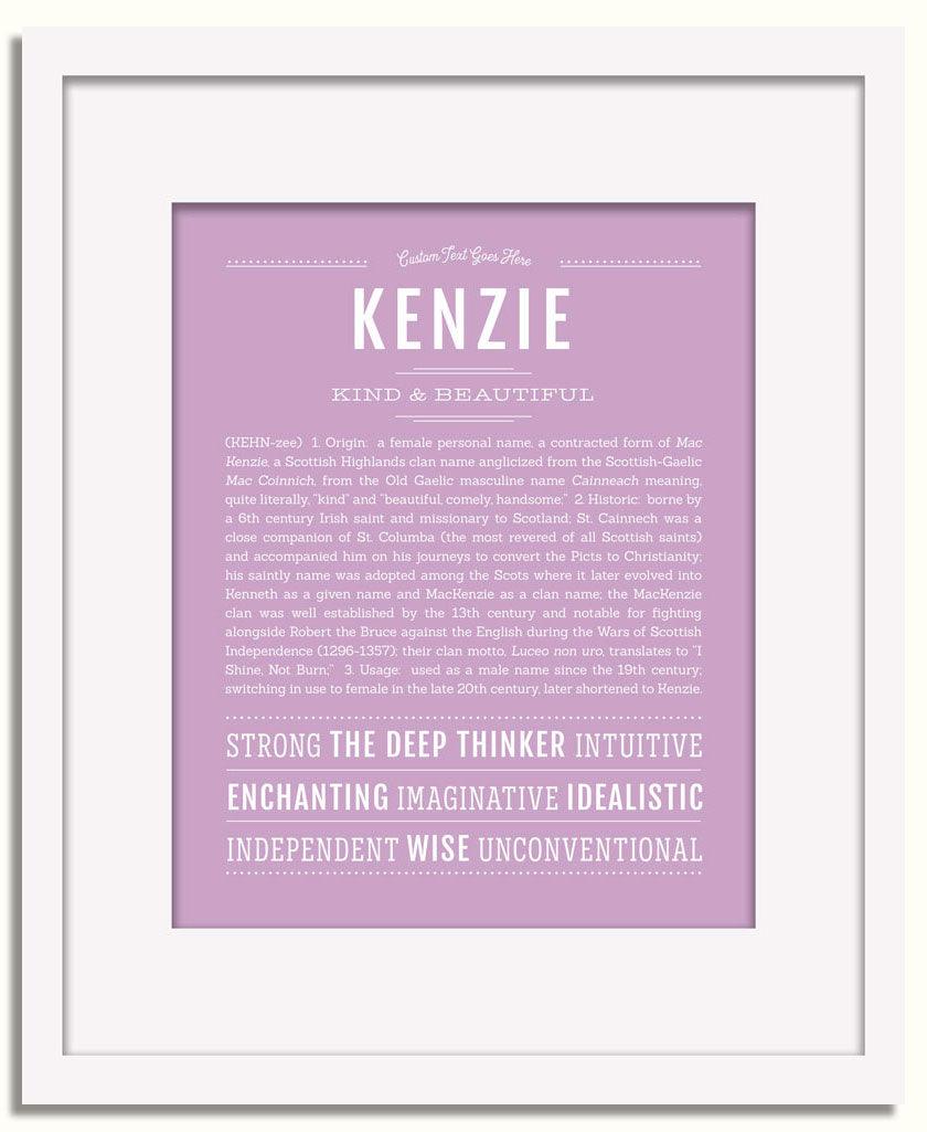 Frame Options | Lilac | White Frame, Matted