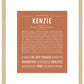 Kenzie | Name Art Print