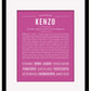 Frame Options | Dark Pink | Black Frame, Matted