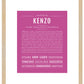 Frame Options | Dark Pink | Maple Frame, Matted