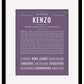 Frame Options | Deep Purple | Black Frame, Matted