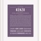 Frame Options | Deep Purple | White Frame, Matted