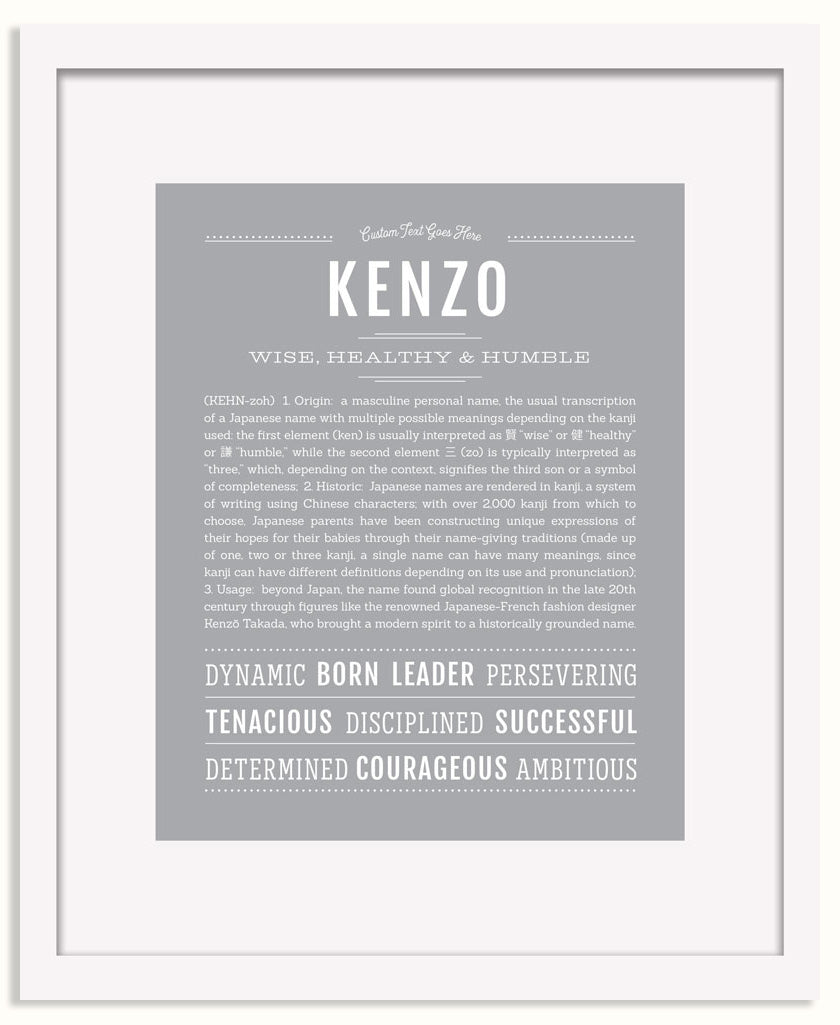 Frame Options | Light Gray | White Frame, Matted