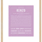 Frame Options | Lilac | Maple Frame, Matted