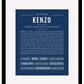 Frame Options | Midnight Blue | Black Frame, Matted
